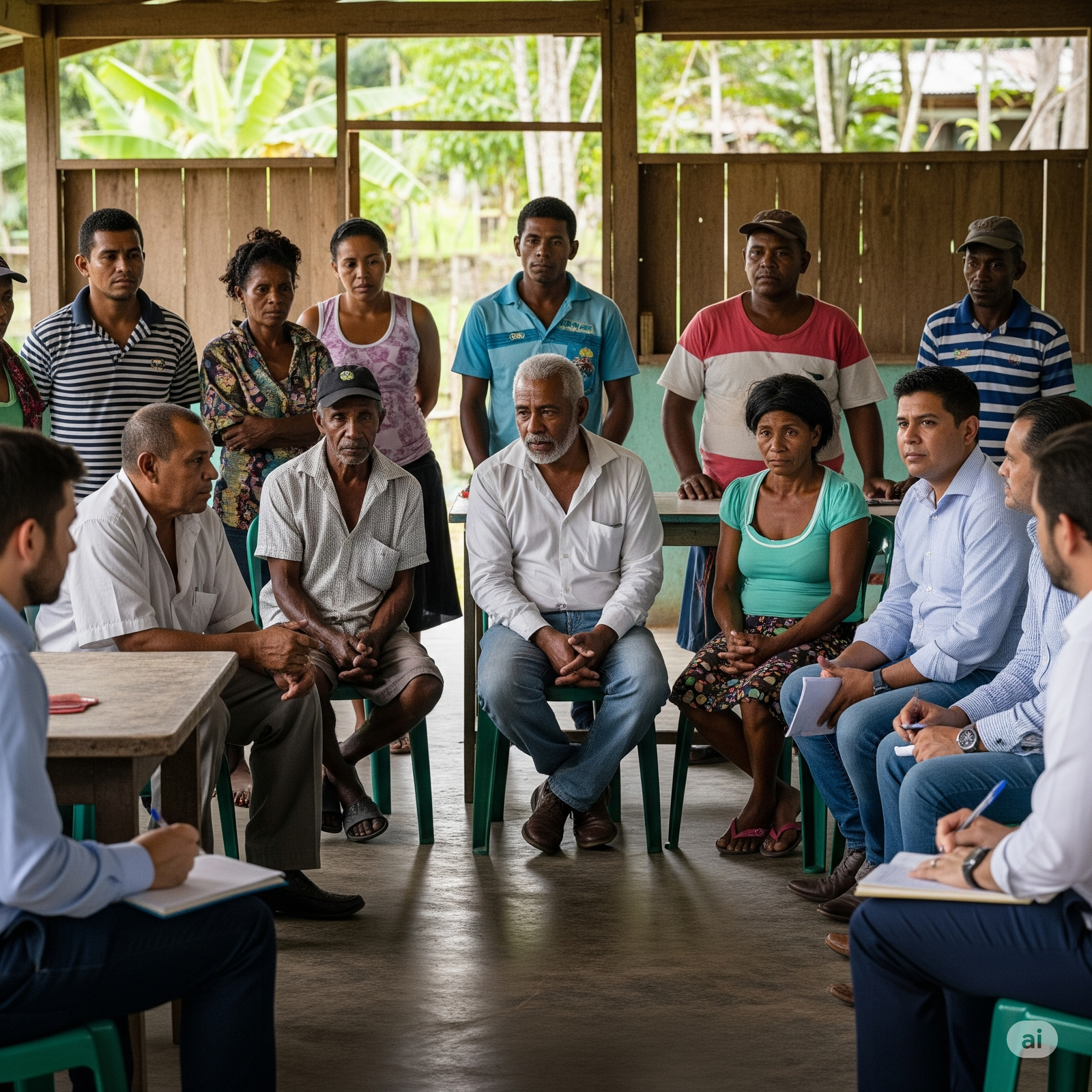 Comunidades participando en un proyecto gestionado por GECOTI